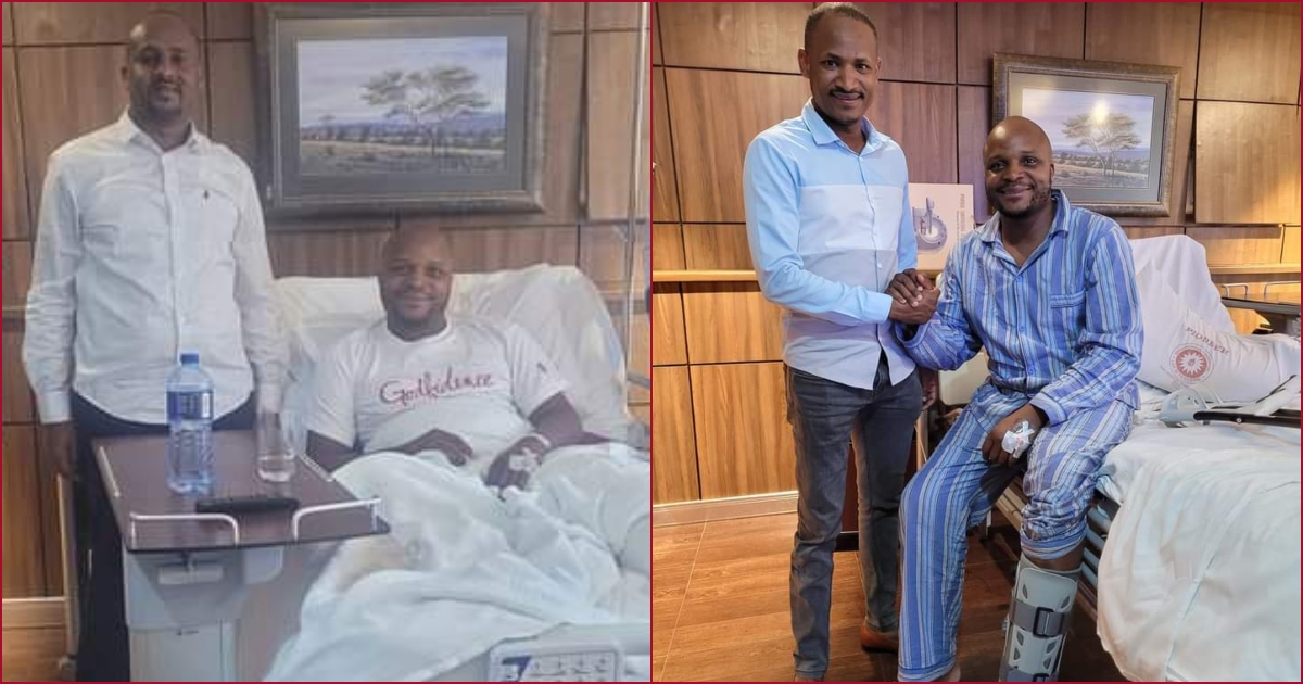 Jalang'o was admitted to The Nairobi Hospital where he underwent a leg surgery.